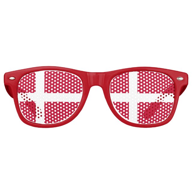 Danemark Flag Party Shades lunettes de soleil (Devant)