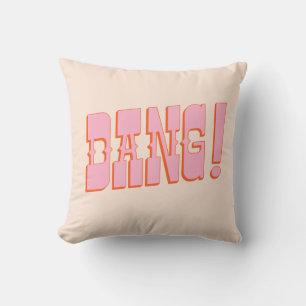 DANG! (western saloon font, retro mod colours) Throw Pillow