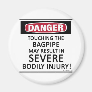 Danger Bagpipe Magnet