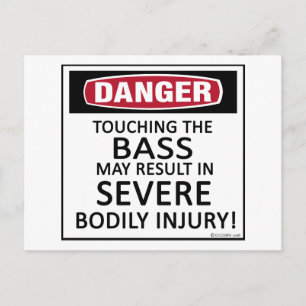 Danger Bass Postcard