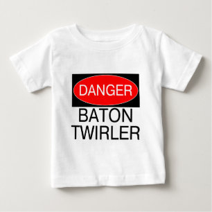 Danger - Baton Twirler Funny Twirling T-Shirt Mug