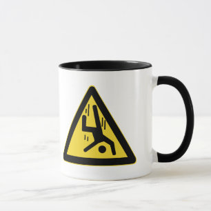 Danger Cliff, Chinese Sign Mug