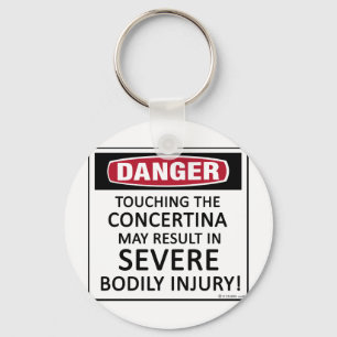 Danger Concertina Keychain