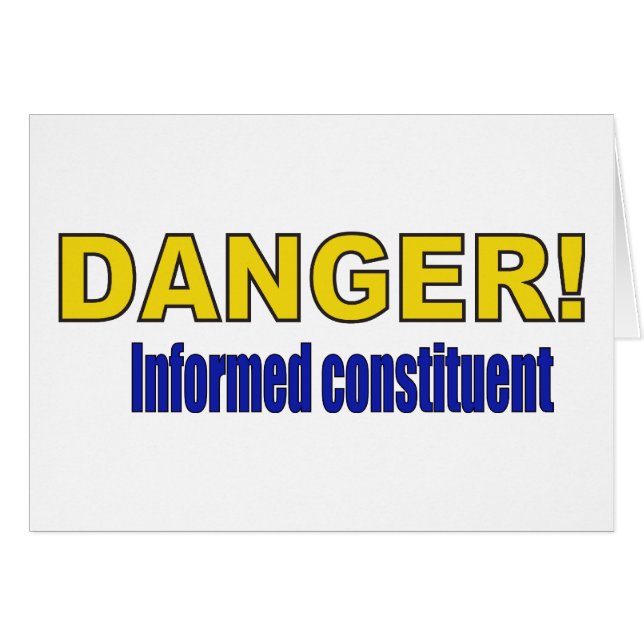 DANGER ! Constituant informé (Devant horizontal)