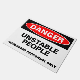 DANGER Customizable Doormat
