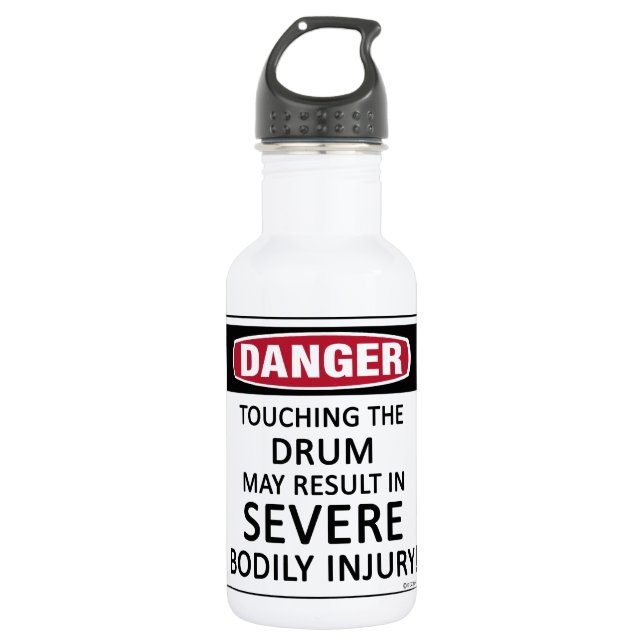 Danger Drum 532 Ml Water Bottle (Front)
