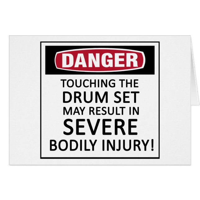 Danger Drum Set (Front Horizontal)