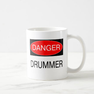 Danger - Drummer Funny Musician T-Shirt Mug Apron