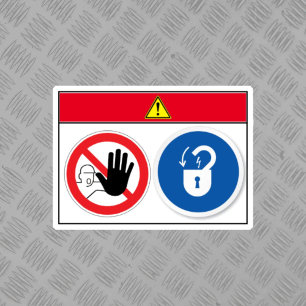 Danger/Equipment Starts Automatically Label