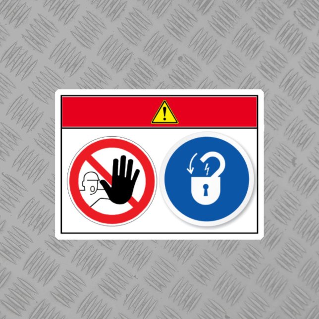 Danger/Equipment Starts Automatically Label (Creator Uploaded)