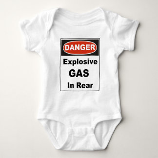 Danger Explosive Gas In Rear Baby Bodysuit