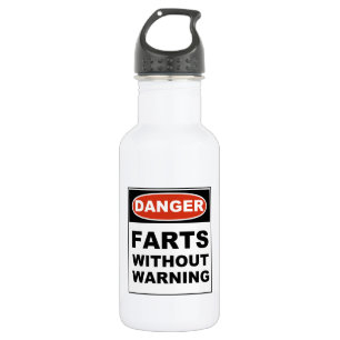 Danger Farts Without Warning 532 Ml Water Bottle