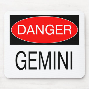 Danger - Gemini Funny Astrology T-Shirt Hat Mug Mouse Pad