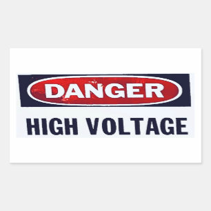Danger High Voltage Sticker
