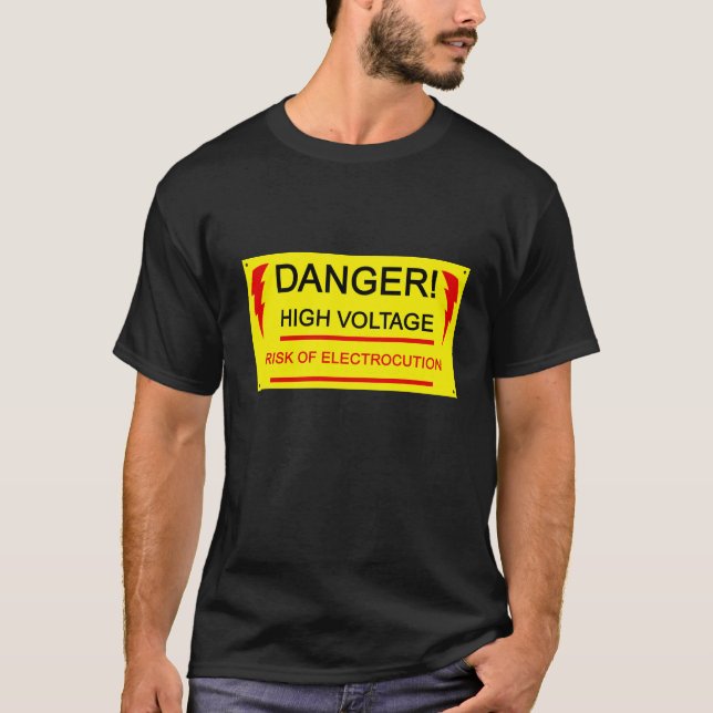 Danger, high voltage tee (Front)
