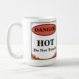 Danger Hot Sign Coffee Mug