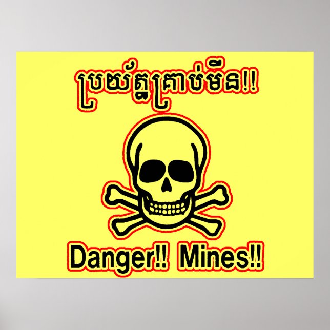 Danger Mines Minefield Poster (Front)