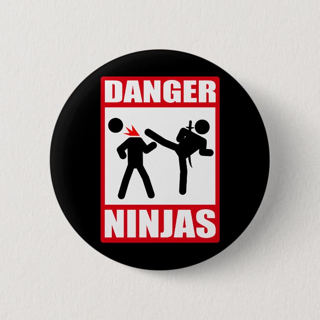 Danger Ninjas 2 Inch Round Button (Front)