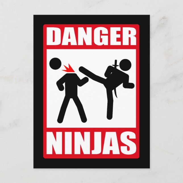 Danger Ninjas Postcard (Front)