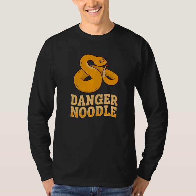 Danger Noodle Snake  Ball Python T-Shirt (Front)