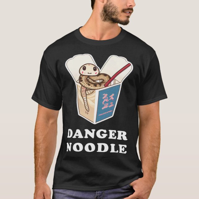 Danger Noodle Snake Kids Snakes Meme  Ball Python T-Shirt (Front)