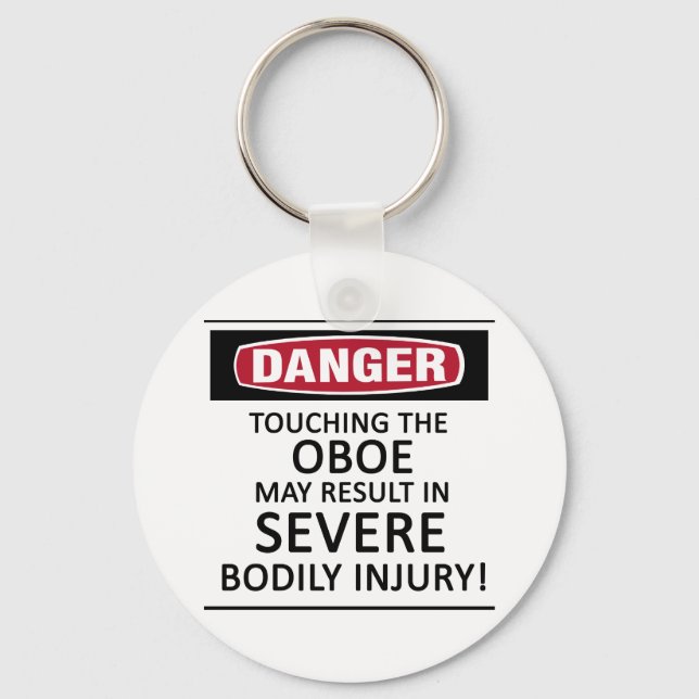 Danger Oboe Keychain (Front)