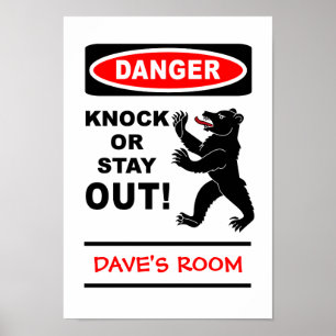 Danger poster - customize!