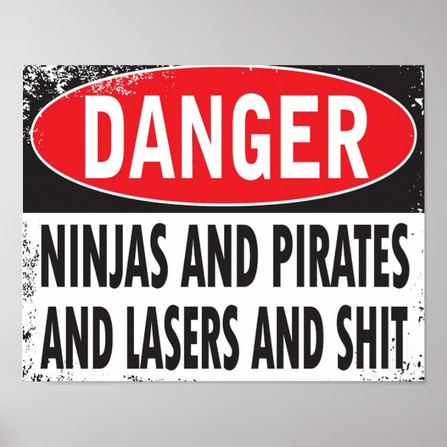 DANGER ! Poster (petit) (Devant)