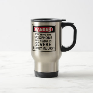 Danger Saxophone Travel Mug