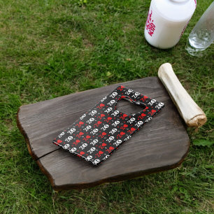 Danger Scary Skulls Pattern Credit Card Bottle Opener