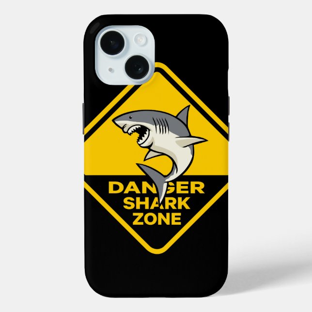 Danger Shark Zone Case-Mate iPhone Case (Back)