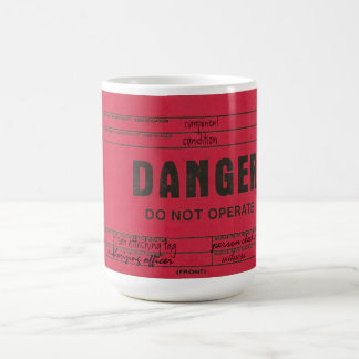Danger Tag Customizable Coffee Mugs