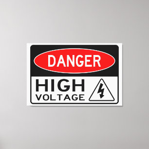 Danger très amusant Haute Volonté Panneau toile Im