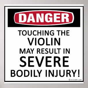 Danger Violin Poster
