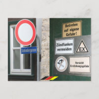 dangerous Germany colorful prohibition sign