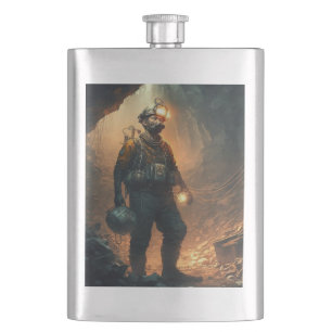 Dangerous Mines Hip Flask