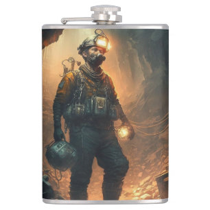 Dangerous Mines Hip Flask