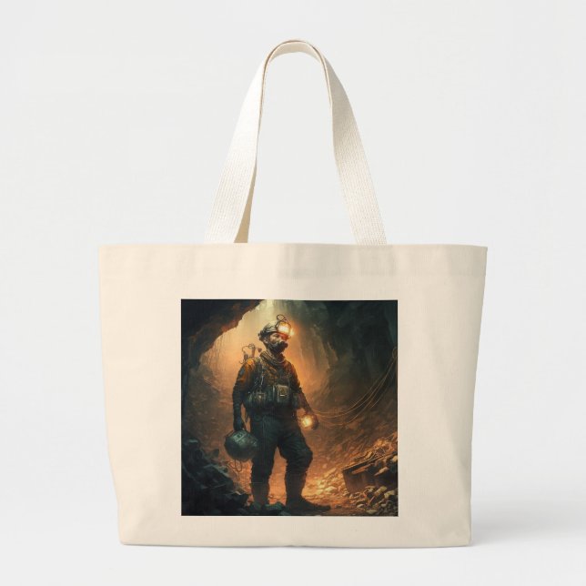 Dangerous Mines Large Tote Bag (Front)