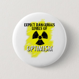 dangerous Optimism 2 Inch Round Button