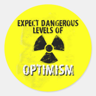 dangerous Optimism Classic Round Sticker