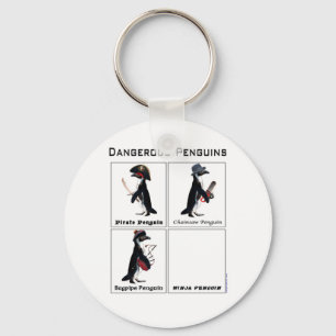dangerous penguins keychain