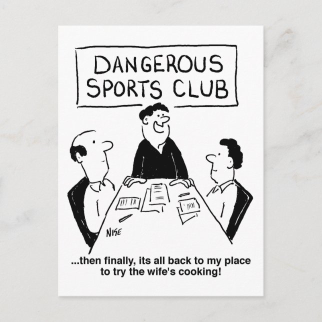 Dangerous Sports Club Postcard (Front)