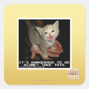 Dangerous Square Sticker
