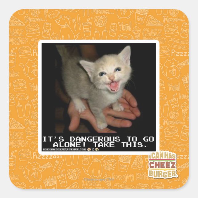 Dangerous Square Sticker (Front)