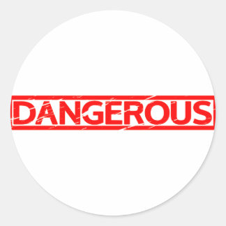 Dangerous Stamp Classic Round Sticker