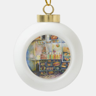 Dangerously Close To Fun Ceramic Ball Christmas Ornament