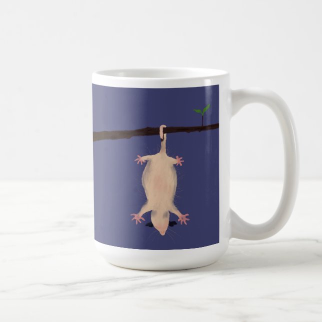 Dangle in Possibility with this adorable opossum Coffee Mug (Right)