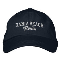 Dania Beach Florida Embroidered Baseball Hat