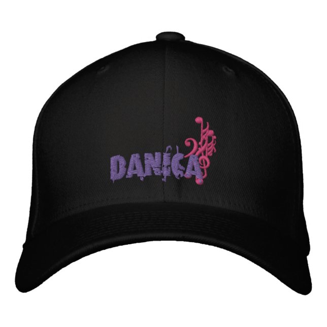 Danica's Music Embroidered Hat (Front)