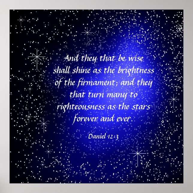 Daniel 12:3 Impression de toile (Devant)
